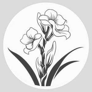 White Gladiolus Society logo.png